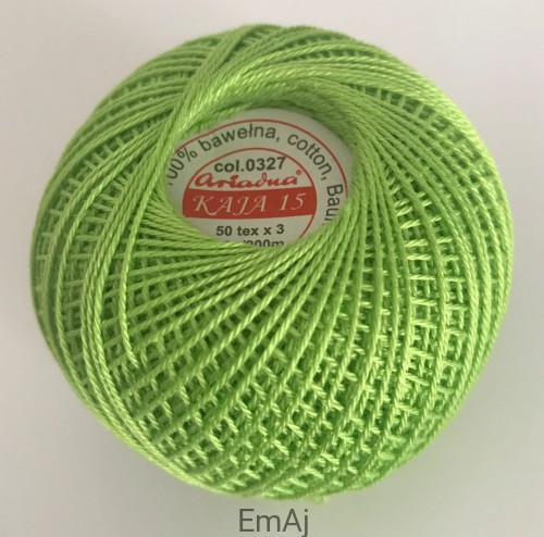 Kordonek Kaja 15 zielony 0327 30 g
