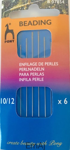 Igły do nawlekania koralików Pony 07854