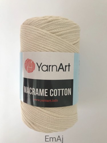 Macrame cotton YarnArt sznurek do makramy ECRU 752