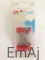 Szpilki Prym LOVE z główkami w kształcie serca i motyla 028 521