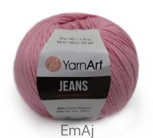 Włóczka YarnArt Jeans 36 RÓŻOWY Yarn Art     
