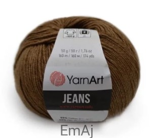Włóczka YarnArt Jeans 40 ORZECHOWY Yarn Art   