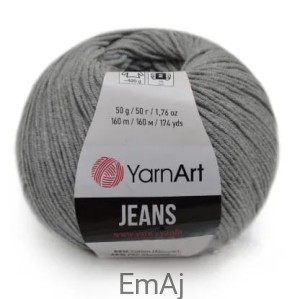 Włóczka YarnArt Jeans 46 SZARY Yarn Art    