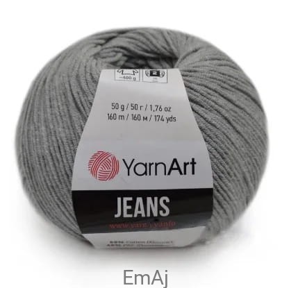 Włóczka YarnArt Jeans 46 SZARY Yarn Art    