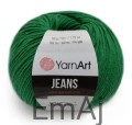 Włóczka YarnArt Jeans 52 CIEMNOZIELONY Yarn Art        
