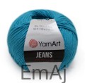 Włóczka YarnArt Jeans 55 TURKUSOWY Yarn Art           