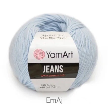 Włóczka YarnArt Jeans 75 BŁĘKITNY Yarn Art                     