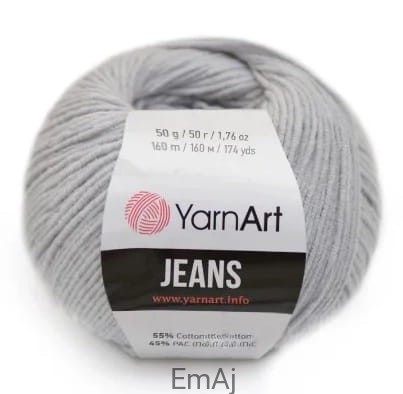 Włóczka YarnArt Jeans 80 STALOWY Yarn Art                   