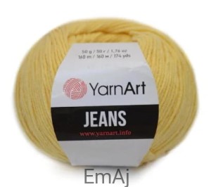 Włóczka YarnArt Jeans 88 WANILIOWY Yarn Art                     