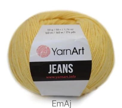 Włóczka YarnArt Jeans 88 WANILIOWY Yarn Art                     