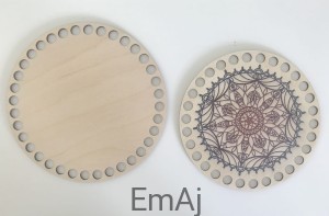 Komplet baza + wieczko koszyka Mandala 1 15/17 cm