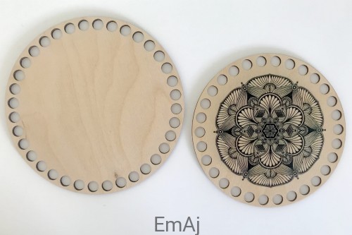 Komplet baza + wieczko koszyka Mandala 2 15/17 cm