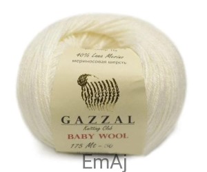 Włóczka Gazzal BABY WOOL Merino Kaszmir 50g 801