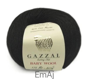 Włóczka Gazzal BABY WOOL Merino Kaszmir 50g 803