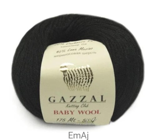 Włóczka Gazzal BABY WOOL Merino Kaszmir 50g 803