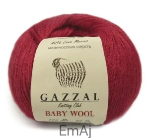 Włóczka Gazzal BABY WOOL Merino Kaszmir 50g 811