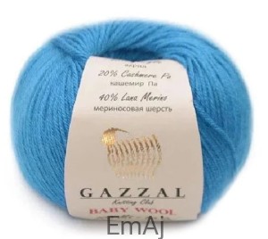 Włóczka Gazzal BABY WOOL Merino Kaszmir 50g 820
