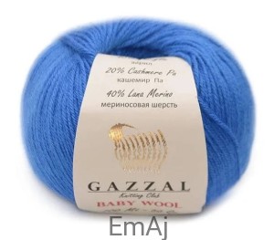 Włóczka Gazzal BABY WOOL Merino Kaszmir 50g 830