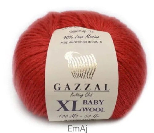 Gazzal Baby Wool XL Merino Kaszmir 50g 811