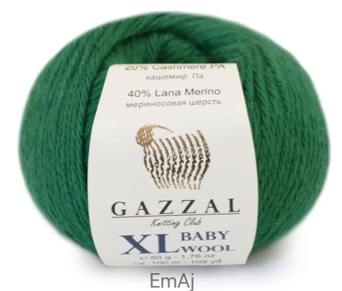 Gazzal Baby Wool XL Merino Kaszmir 50g 814