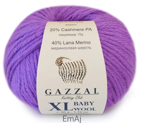 Gazzal Baby Wool XL Merino Kaszmir 50g 815