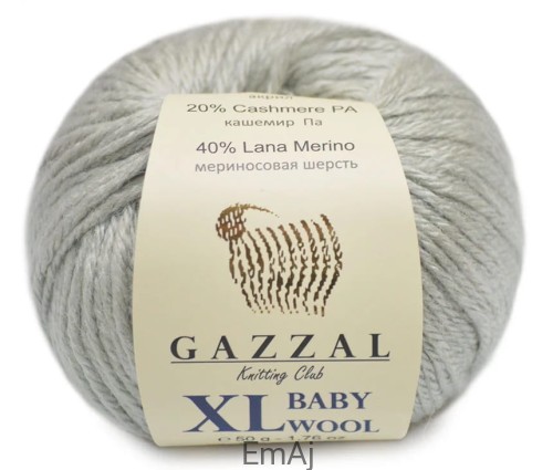 Gazzal Baby Wool XL Merino Kaszmir 50g 817