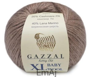 Gazzal Baby Wool XL Merino Kaszmir 50g 835