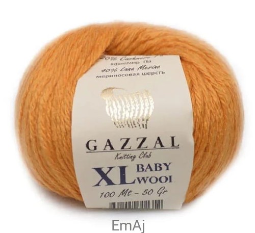 Gazzal Baby Wool XL Merino Kaszmir 50g 837