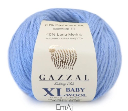 Gazzal Baby Wool XL Merino Kaszmir 50g 813
