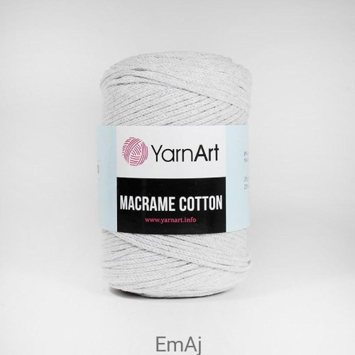 Macrame cotton YarnArt sznurek do makramy JASNOSZARY 756