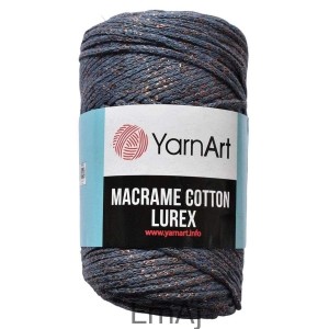 Macrame Cotton Lurex sznurek z metaliczną nitką 731