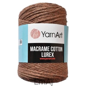 Macrame Cotton Lurex sznurek z metaliczną nitką 742