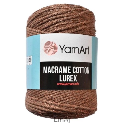 Macrame Cotton Lurex sznurek z metaliczną nitką 742