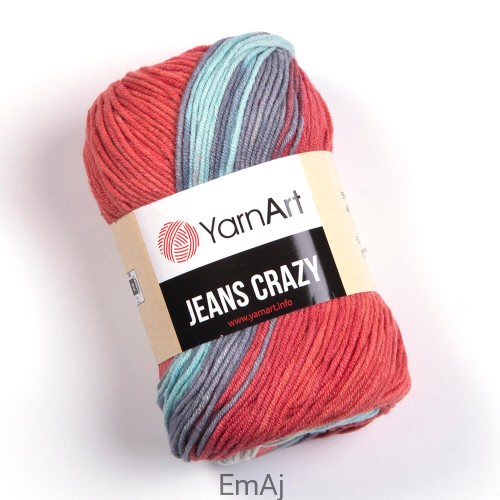 YarnArt Jeans Crazy włóczka cieniowana 8205