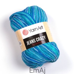YarnArt Jeans Crazy włóczka cieniowana 8212
