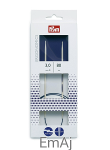 Prym Ergonomics Druty na stalowej żyłce 3,0 mm/80 cm 215802