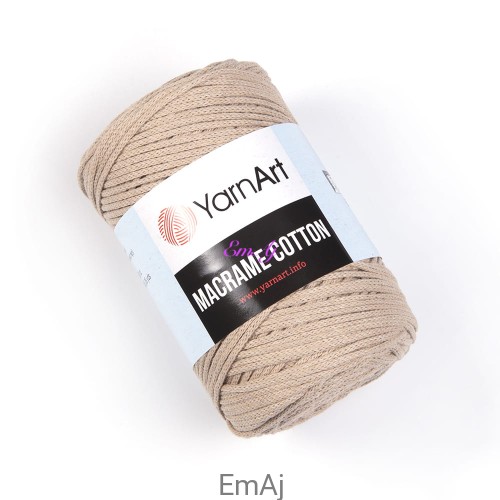 Macrame cotton YarnArt sznurek do makramy BEŻOWY 753