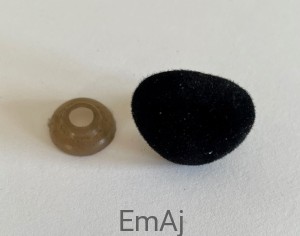 Nos bezpieczny welurowy 2 cm