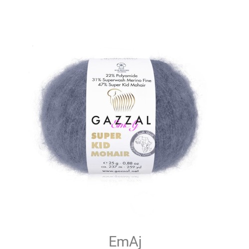 Włóczka Gazzal Super Kid Mohair Gazzal 64411 25g moher merino  