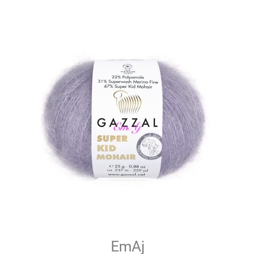 Włóczka Gazzal Super Kid Mohair Gazzal 64413 25g moher merino   