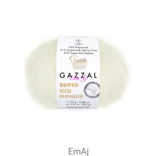 Włóczka Gazzal Super Kid Mohair Gazzal 64414 25g moher merino   