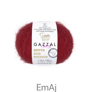 Włóczka Gazzal Super Kid Mohair Gazzal 64416 25g moher merino    