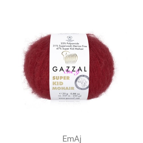 Włóczka Gazzal Super Kid Mohair Gazzal 64416 25g moher merino    
