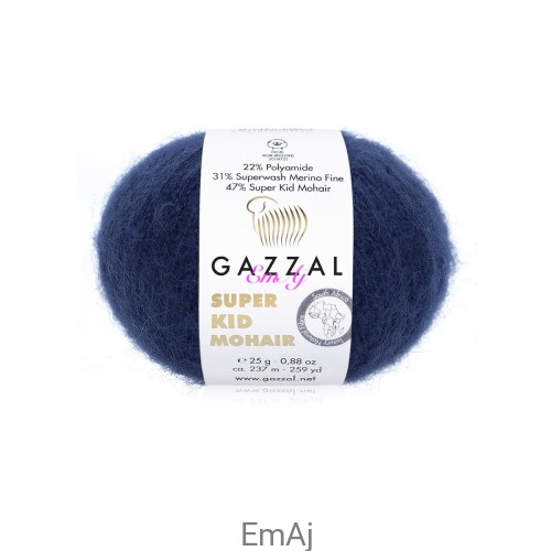 Włóczka Gazzal Super Kid Mohair Gazzal 64417 25g moher merino    