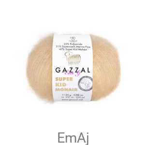 Włóczka Gazzal Super Kid Mohair Gazzal 64404 25g moher merino 