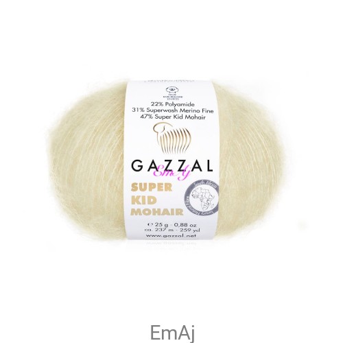 Włóczka Gazzal Super Kid Mohair Gazzal 64408 25g moher merino 