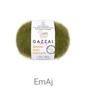 Włóczka Gazzal Super Kid Mohair Gazzal 64402 25g moher merino