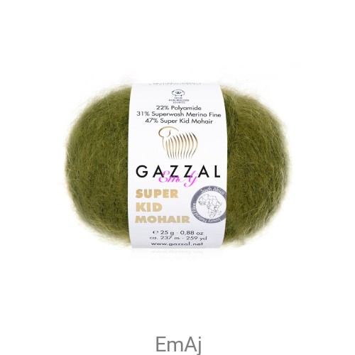 Włóczka Gazzal Super Kid Mohair Gazzal 64402 25g moher merino