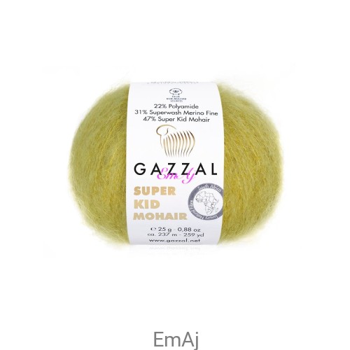 Włóczka Gazzal Super Kid Mohair Gazzal 64405 25g moher merino   