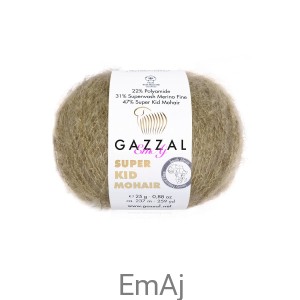 Włóczka Gazzal Super Kid Mohair Gazzal 64406 25g moher merino   